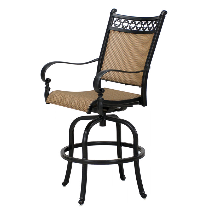 Lark Manor Lauri 5Piece Patio Bar Set with 42'' Round Pedestal Bar